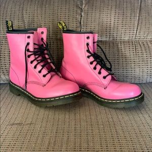Hot pink Dr. Martins